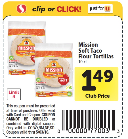 Mission Tortillas - Just $.49 at Safeway - Super Safeway