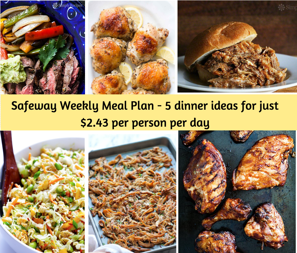 weekly meal plan