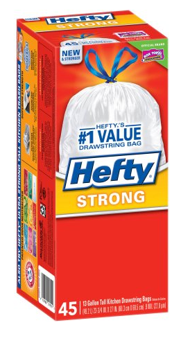 Hefty Coupon, Pay as Low as $5.99 for Trash Bags