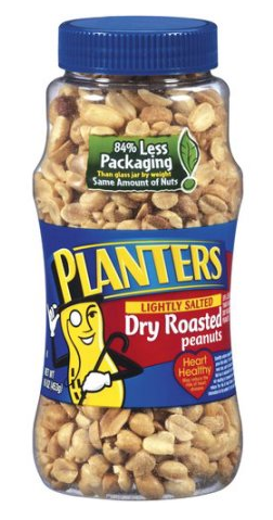 Planters Peanuts Coupon, Pay $1.49 for 16 Oz.