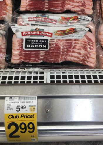 Farmer John Bacon Sale - Pay $2.99