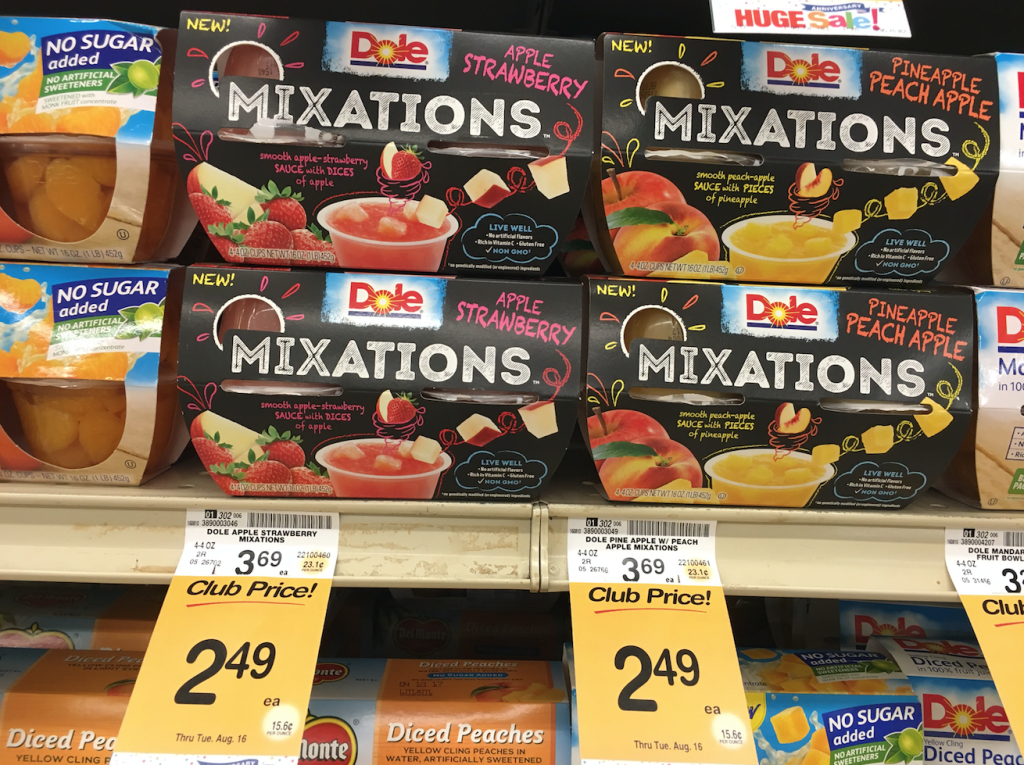 .99 Dole Fruitocracy and Dole Mixations Fruit Snacks at Safeway