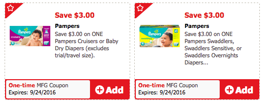 pampers diapers coupon