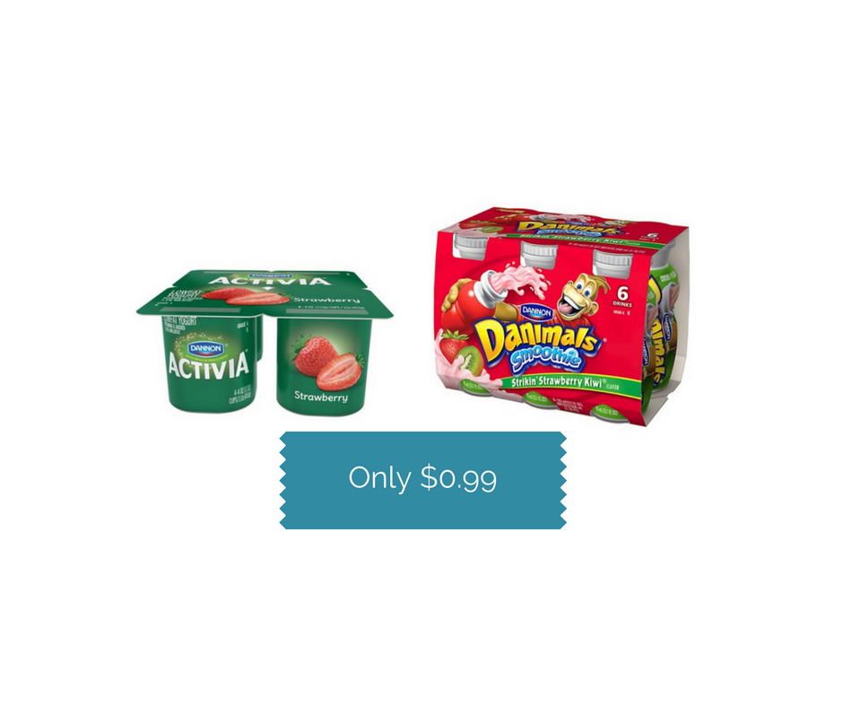 Dannon Coupons, Pay $0.99 for Multi-Pack Yogurt