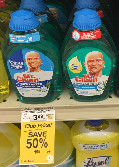 Mr. Clean Coupon, Pay $0.99 for Concentrated Multi-Purpose Cleaner
