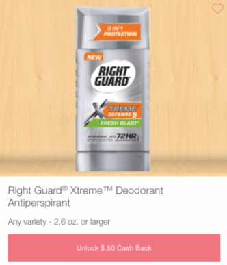 FREE Right Guard Xtreme - Up to a $0.25 MONEYMAKER