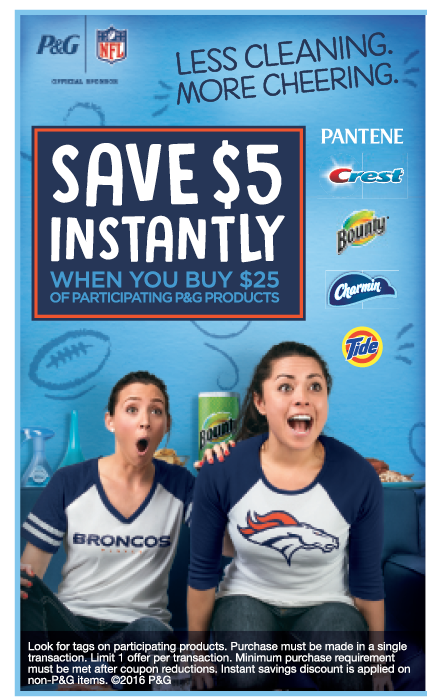 P&G $5 Instant Savings Promo