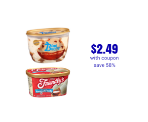 Friendly's and Blue Bunny Coupon, Pay $2.49 - Super Safeway