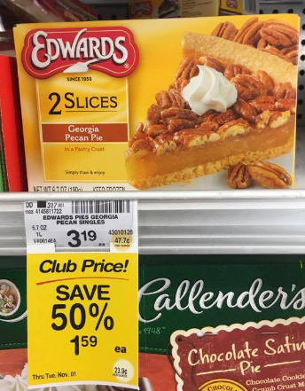Edwards Pie Sale, Pay as Low as $0.59