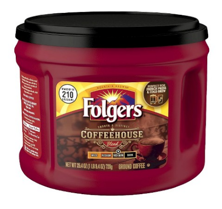 Folgers Coffee Coupon, Pay as Low as $4.99