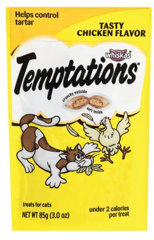 Whiskas Temptations Cat Treat Coupon, Pay $0.25