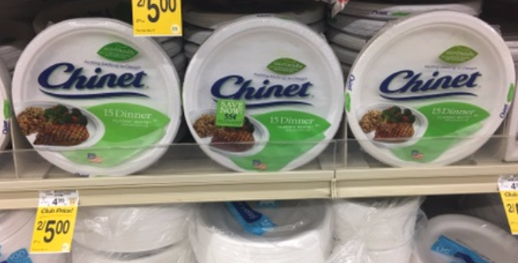 $1.40 For Chinet Plates - Save 72%