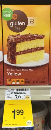 Gluten Free Cake Mix Only $1.99
