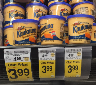 Kaukauna Cheese for $2.99