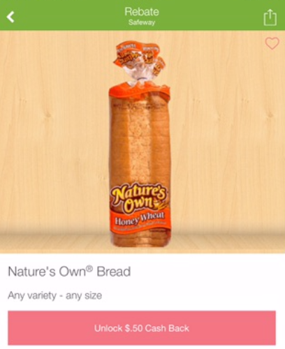 Nature's Own Bread, Pay as Low as $1.49