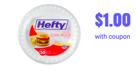 Hefty $1 for plates and bowls