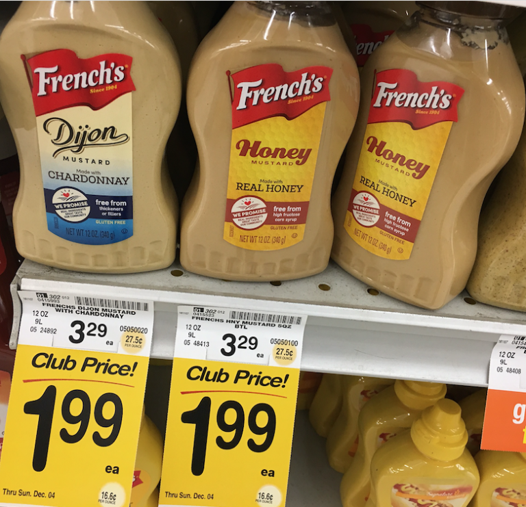 French's Dijon Mustard Just $.99 each with Sale and Coupon at Safeway ...