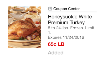 honeysuckle turkey coupon