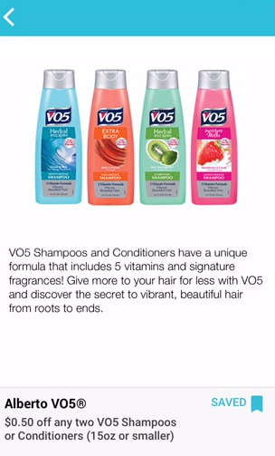 VO5 Shampoo or Conditioner - Just a Quarter