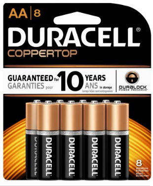 Duracell Batteries (2 - 8 Pack) for $3.50