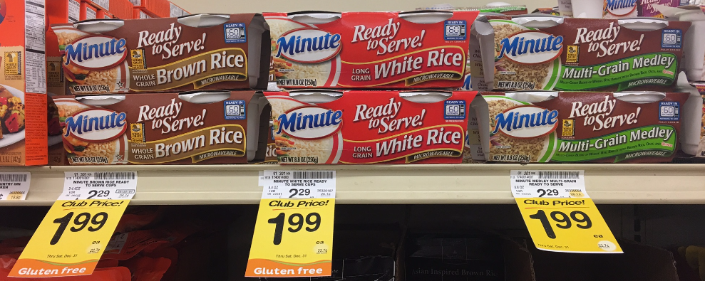Save 57% on Minute Ready to Serve Rice - Only Pay $0.99