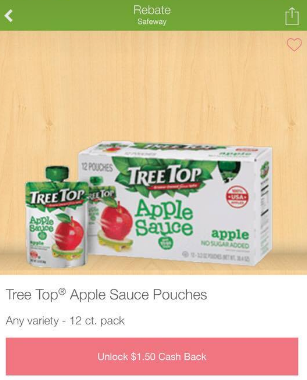 Tree Top Applesauce for $1.75 - $5.29