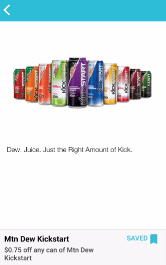 Pay Less Than a Quarter for Mountain Dew Kickstart - Save Up to 86%