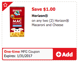 horizon mac and cheese coupon