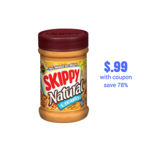 skippy peanut butter on sale