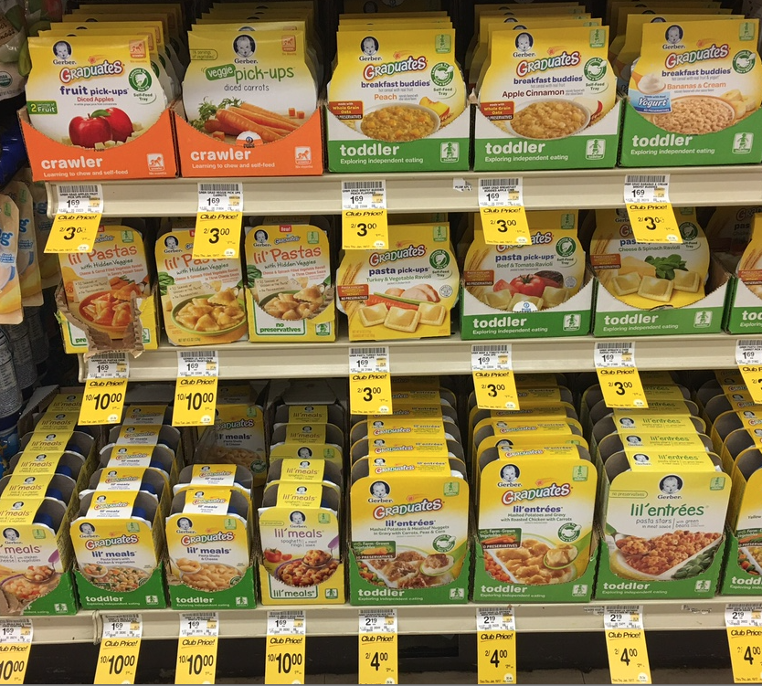 new gerber baby food