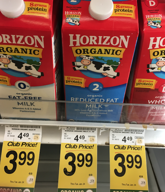 horizon organic milk coupon