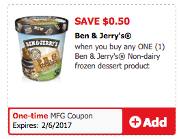 ben & jerry coupon