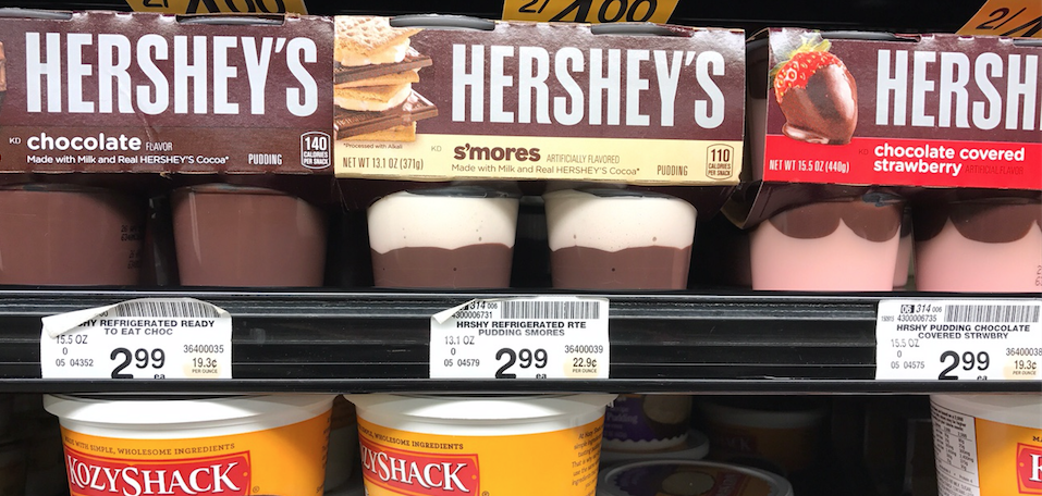 hershey's pudding cups
