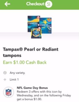 High Value Tampax Pearl Coupon, Pay as Low as $3.66 for 24 - 36 Tampons