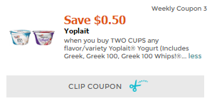 Yoplait Greek Yogurt Sale and NEW Coupon - Pay $0.50 Each