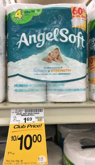 Angel Soft Sale - Pay $0.10 After a Coupon