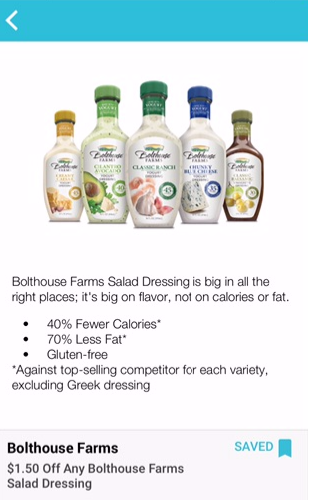 Bolthouse Farms Salad Dressing - $0.49 After The Deal