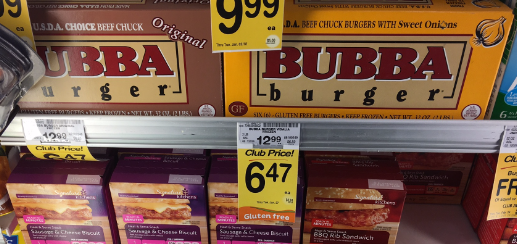 Save 50% on Bubba Burgers - Pay $6.47 for 2 Lbs. of Gluten Free Burgers