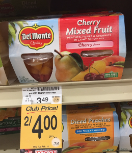 Del Monte Fruit Cup Sale - Pay as Low as $1.25