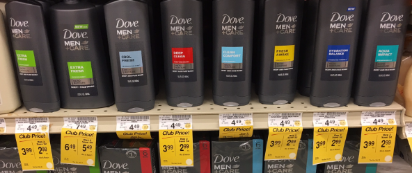NEW Dove Coupon, Pay as Low as $1.74 for Men+Care Body Wash