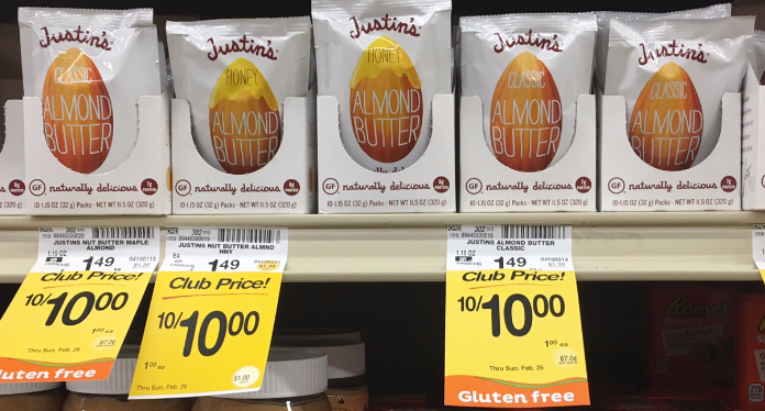 Justin's Almond Butter Deal - Pay as Low as $0.50