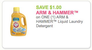 arm & hammer detergent coupon