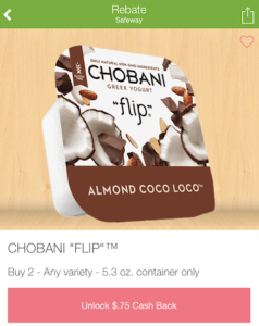 Chobani Flip Yogurt Coupons and Sale - Pay just $.67 each - Super Safeway