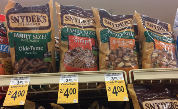 Only Pay $1.00 for Snyder's Pretzels, Save 71%