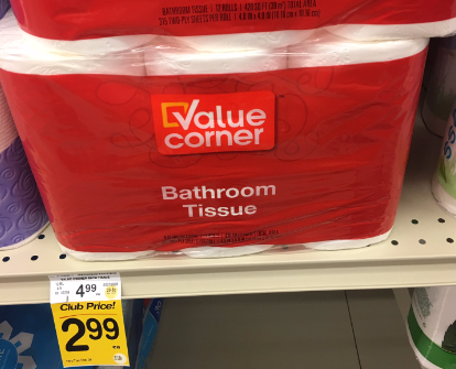 Value Corner Paper Towel and Bath Tissue for Only $2.99