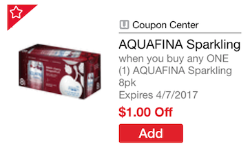 aquafina sparkling water coupon