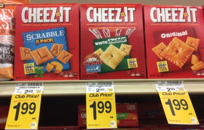 Cheez It Coupon - $1.49, Save up to 69%