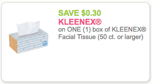 Kleenex printable coupon