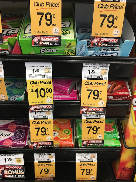 Gum on sale