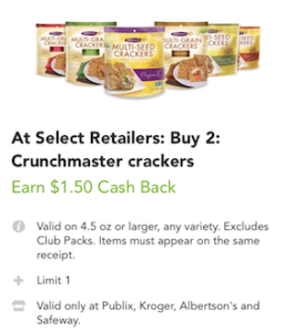 Crunchmaster Crackers Just $.50 at Safeway With Coupon and Sale - Super ...